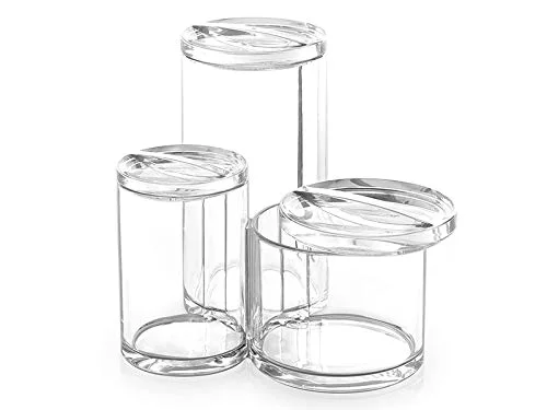 'The Trio' 3 Compartment Acrylic Makeup Accessory Organizer
