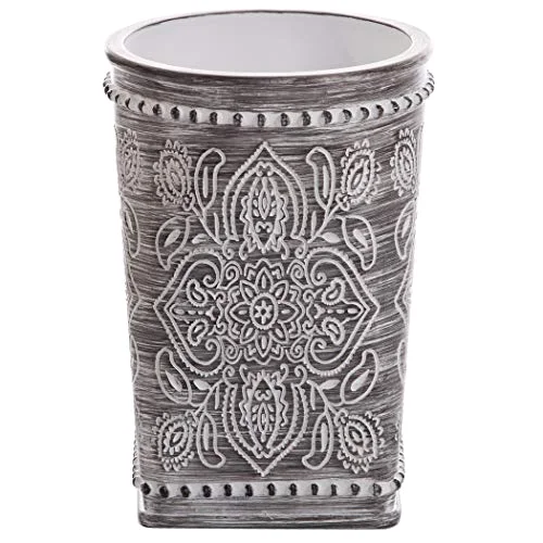 Kitchen Utensil Holder for Countertop, Grey Wildflower