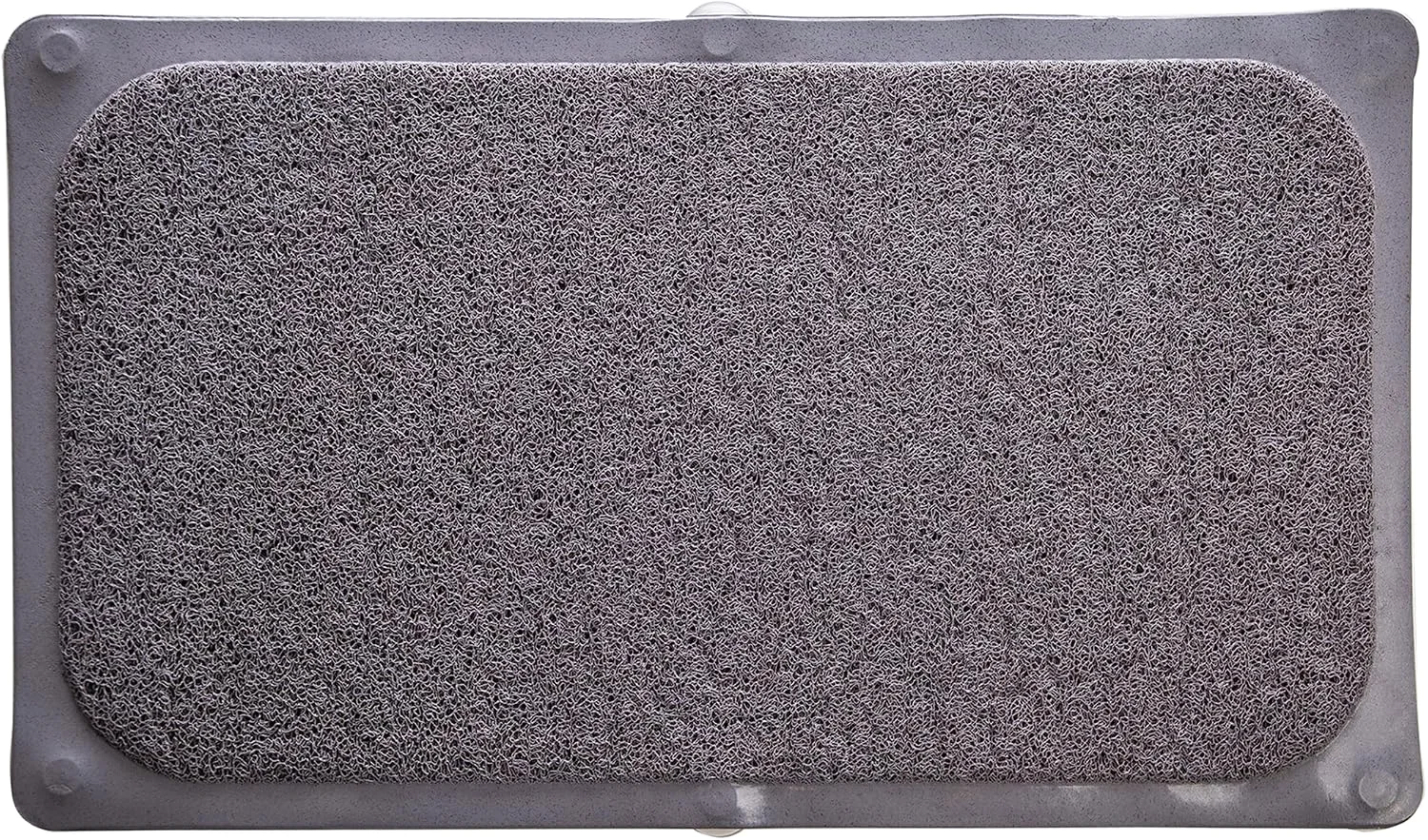 Loofah Non-Slip Bath Mat for Tub - Grey