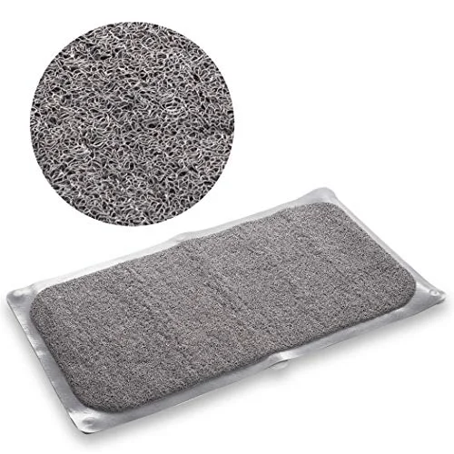 Loofah Non-Slip Bath Mat for Tub - Light Grey