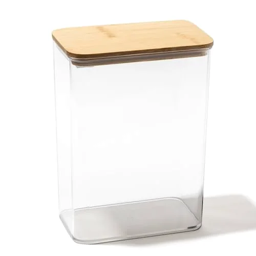Food Storage Containers with Bamboo Lids, 3.8 Qt/3.6 Liter - 20 Pack