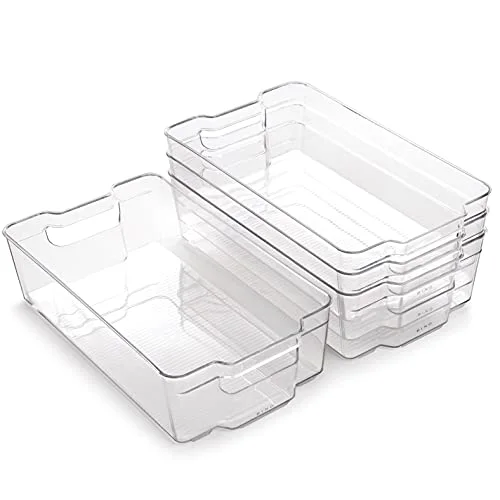 Stackable Storage Bins, X-Large - 4 Pack