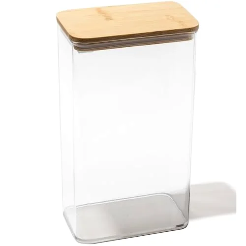 Food Storage Containers with Bamboo Lids, 5.7 Qt/5.4 Liter - 18 Pack