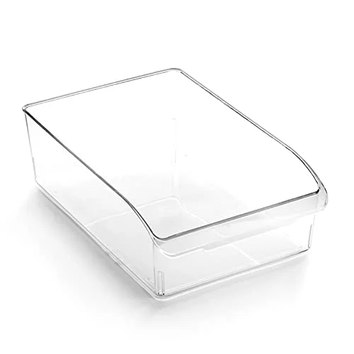 Plastic Storage Bins, Medium - 24 Pack