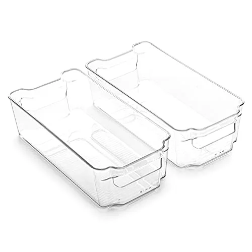Stackable Storage Bins, Medium - 2 Pack