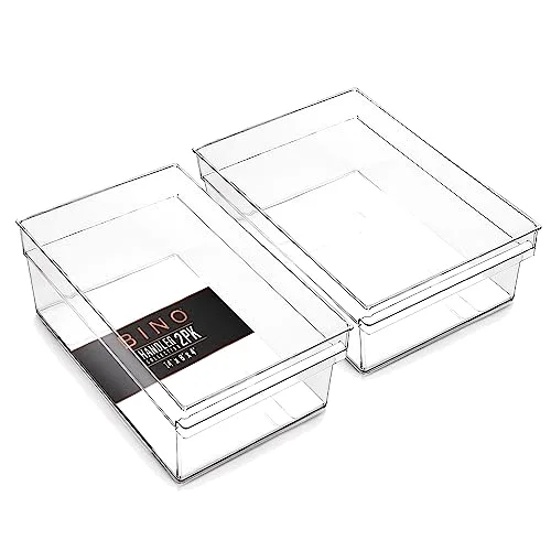 Plastic Storage Bins, Large