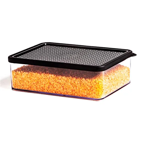 Food Storage Containers, 1.8 Qt/1.75 Liter, Black - 24 Pack