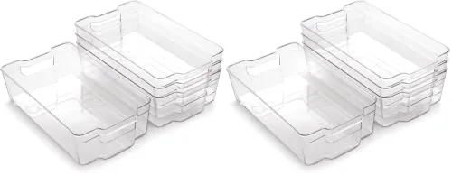 Stackable Storage Bins, X-Large - 8 Pack