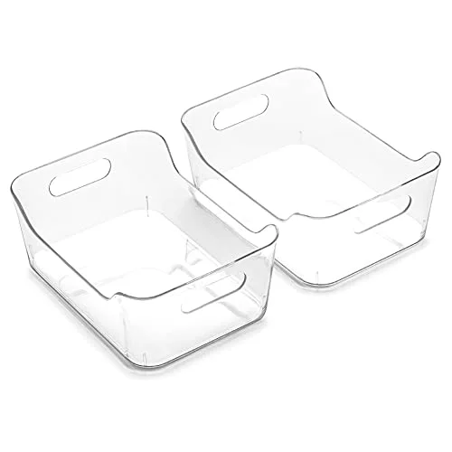 Plastic Storage Bins, X-Small - 24 Pack